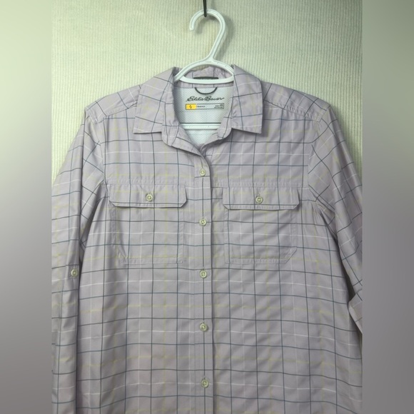 Eddie Bauer Size XS First Ascent Travex Button Shirt Classic Fit Plaid Outdoor - Picture 1 of 10